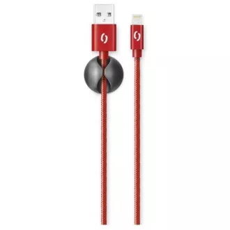 ALIGATOR PREMIUM Data kabel 2A, Lightning red