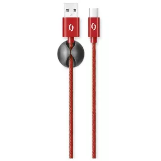 ALIGATOR PREMIUM Data kabel 2A, USB-C crveni