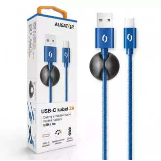 ALIGATOR PREMIUM Data kabel 2A, USB-C plavi ALIGATOR PREMIUM Data kabel 2A, USB-C plavi