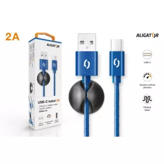 ALIGATOR PREMIUM Data kabel 2A, USB-C plavi ALIGATOR PREMIUM Data kabel 2A, USB-C plavi