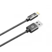 ALIGATOR PREMIUM 2A kabel, Lightning 50cm, crni