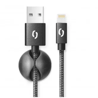 ALIGATOR PREMIUM 2A kabel, Lightning 2m, crni