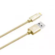 ALIGATOR PREMIUM 2A kabel, Lightning 2m, zlatni