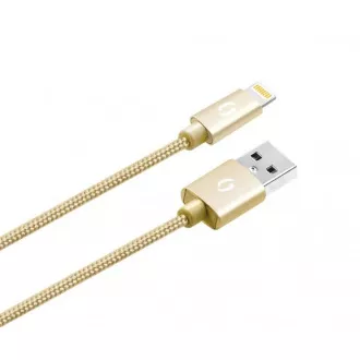 ALIGATOR PREMIUM 2A kabel, Lightning 2m, zlatni