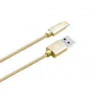 ALIGATOR PREMIUM 2A kabel, Lightning 2m, zlatni