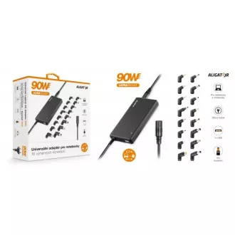 Univerzalni adapter za prijenosna računala sa 16 izmjenjivih konektora i USB-om, 90W