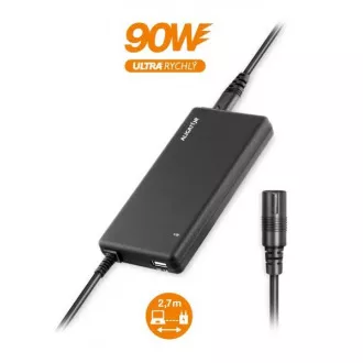 Univerzalni adapter za prijenosna računala sa 16 izmjenjivih konektora i USB-om, 90W