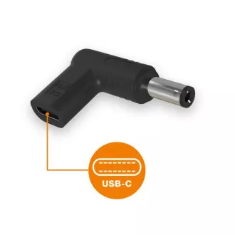 Aligator USB-C adapter za napajanje 5,5 x 2,1 mm za Acer/Compaq/HP/Fujitsu/Toshiba prijenosna računala Aligator USB-C adapter za napajanje 5,5 x 2,1 mm za Acer/Compaq/HP/Fujitsu/Toshiba prijenosna računala