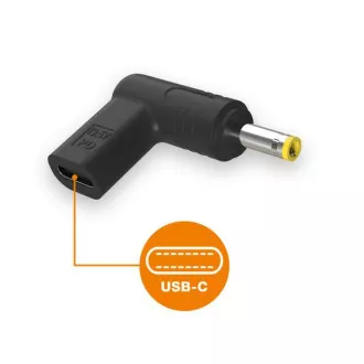 Aligator USB-C strujni adapter 4.0 x 1.7 mm za HP/Lenovo prijenosna računala