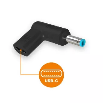 Aligator USB-C strujni adapter 4,5*3,0 mm za HP prijenosna računala Aligator USB-C strujni adapter 4,5*3,0 mm za HP prijenosna računala