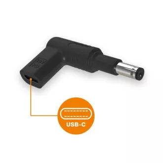 Aligator USB-C strujni adapter 4,8 x 1,7 mm (produženi) za Asus/Compaq/HP prijenosna računala