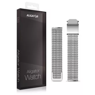 Zamjenski metalni remen za Aligator Watch Grace 16 mm, srebrni