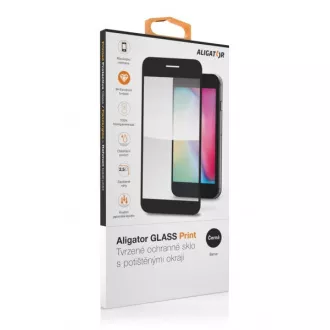 Aligator zaštitno kaljeno staklo GLASS PRINT, Xiaomi Redmi A2, crno, lijepljenje cijelom površinom Aligator zaštitno kaljeno staklo GLASS PRINT, Xiaomi Redmi A2, crno, lijepljenje cijelom površinom