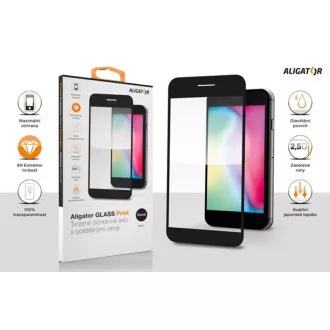 Aligator zaštitno kaljeno staklo GLASS PRINT, Xiaomi Redmi A2, crno, lijepljenje cijelom površinom Aligator zaštitno kaljeno staklo GLASS PRINT, Xiaomi Redmi A2, crno, lijepljenje cijelom površinom