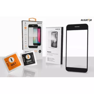 Aligator zaštitno kaljeno staklo GLASS PRINT, Xiaomi Redmi A2, crno, lijepljenje cijelom površinom Aligator zaštitno kaljeno staklo GLASS PRINT, Xiaomi Redmi A2, crno, lijepljenje cijelom površinom