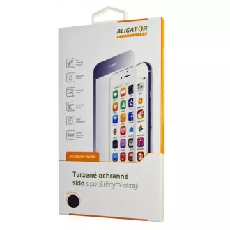 Zaštitno kaljeno staklo ALIGATOR PRINT crno, Samsung S10e, lijepi se cijelom površinom