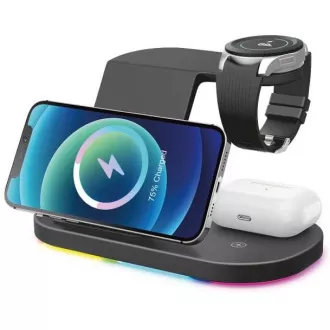 Aligator Smart Station S s bežičnim punjenjem 3u1, 15W Aligator Smart Station S s bežičnim punjenjem 3u1, 15W