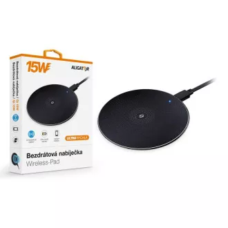 ALIGATOR bežični punjač Aligator Pad 15W crni