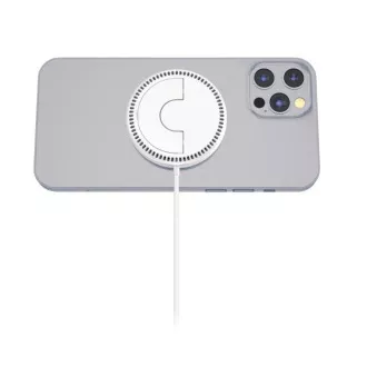 ALIGATOR bežični punjač ALIGATOR Mag-Pad, dizajniran za MagSafe, 15W, bijeli