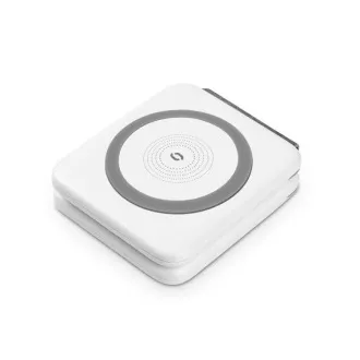 Bežični punjač ALIGATOR Mag-Book 2 u 1, dizajniran za MagSafe i Apple Watch punjenje, 15W, bijeli