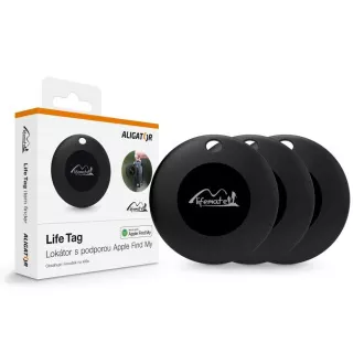 Aligator Lifetag Apple Find My privjesak za ključeve, set od 3 komada Aligator Lifetag Apple Find My privjesak za ključeve, set od 3 komada