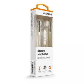 ALIGATOR AE008/Stereo/Jack/Žica/Bijela