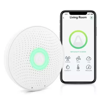 AirThings Wave plus - senzor za kvalitetu zraka, radon, vlažnost, temperaturu, VOC, CO2 i tlak AirThings Wave plus - senzor za kvalitetu zraka, radon, vlažnost, temperaturu, VOC, CO2 i tlak