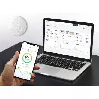 AirThings Wave plus - senzor za kvalitetu zraka, radon, vlažnost, temperaturu, VOC, CO2 i tlak AirThings Wave plus - senzor za kvalitetu zraka, radon, vlažnost, temperaturu, VOC, CO2 i tlak