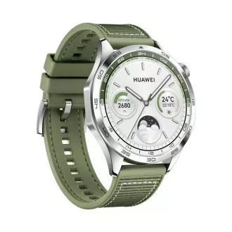 Huawei Watch GT 4/46 mm/srebrni/elegantan remen/zeleni