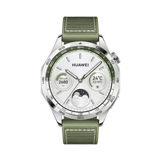 Huawei Watch GT 4/46 mm/srebrni/elegantan remen/zeleni