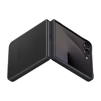 Zaštitna futrola od veganske kože za Samsung Flip7, crna Zaštitna futrola od veganske kože za Samsung Flip7, crna