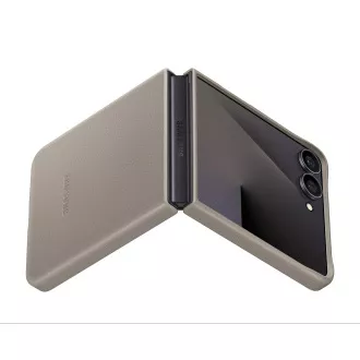 Zaštitna futrola od veganske kože za Samsung Flip7, taupe boje
