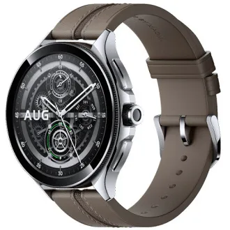 Xiaomi Watch 2 Pro 4G LTE/46mm/Srebrni/Elegantni remen/Smeđi - Rabljen