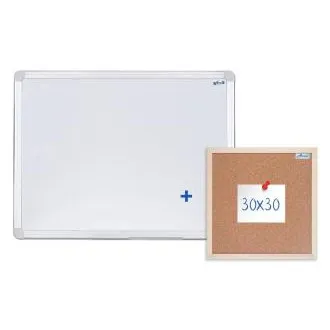 AVELI magnetska ploča 60x45 cm, aluminijski okvir + ploča od pluta 30x30 cm AVELI magnetska ploča 60x45 cm, aluminijski okvir + ploča od pluta 30x30 cm