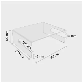 DESQ stalak za monitor s izrezom za tipkovnicu DESQ stalak za monitor s izrezom za tipkovnicu