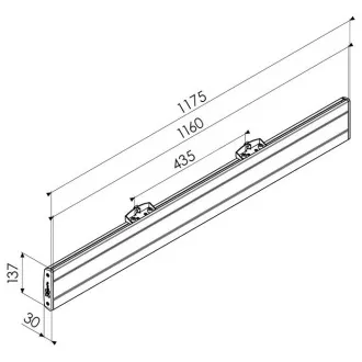 Vogel's Connect-it PFB 3411 horizontalni adapter, 1175 mm, crni