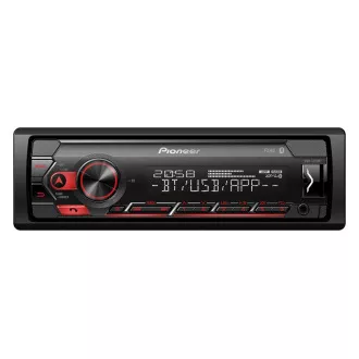 Pioneer MVH-S320BT auto radio sa USB i Bluetooth crveni