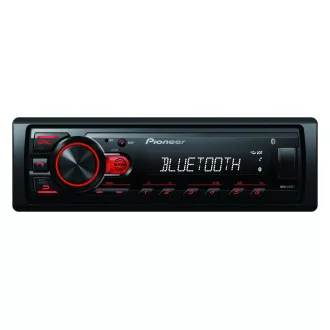 Pioneer MVH-230 autoradio s USB-om i Bluetoothom s integriranim mikrofonom crveni Pioneer MVH-230 autoradio s USB-om i Bluetoothom s integriranim mikrofonom crveni