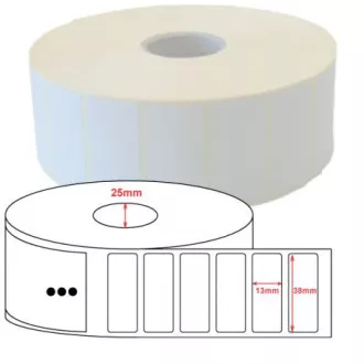 Od Ultimate 3000T bijele boje, 38x13 mm, 4650 kom/rola