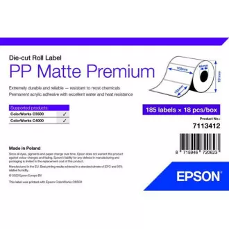 PP mat naljepnica Premium, 102 mm x 152 mm, 185 naljepnica PP mat naljepnica Premium, 102 mm x 152 mm, 185 naljepnica