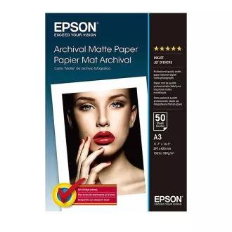 EPSON A3, arhivski mat papir (50 listova)