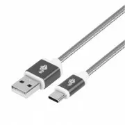 TB kabel USB - USB C 1,5 m siva traka