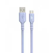 TB kabel USB-A - USB-C ljubičasti 1m