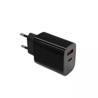 TB Touch USB-C + USB-A crni punjač