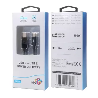 TB Touch USB C kabel s indikatorom napunjenosti 100W