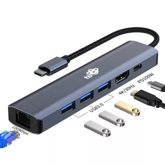 TB Touch USB C 6u1 - HDMI, USBx3, PD, RJ-45