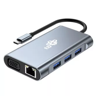 TB Touch USB C 8 u 1 - HDMI 2x, USB, VGA, RJ45, PD