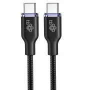 TB USB C - USB C 60W Glamour kabel 1,5 m crni