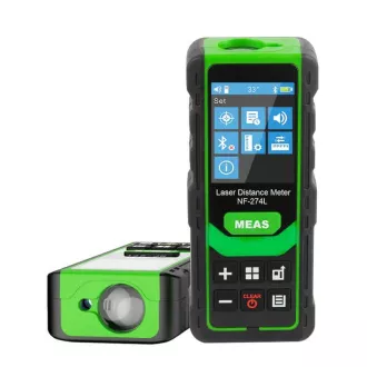 W-Star laserski mjerač udaljenosti WSNF274L, 80m, glas, BT, zeleni snop, zbrajanje, oduzimanje