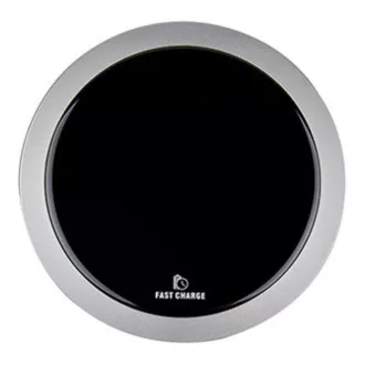 Potpuno novi bežični punjač Ultra tanak za telefon Srebrni 5/9 V 10 W Zaštita od pregrijavanja Qi